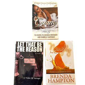 3 Novels‎ Books combo paperback Cream, Let That Be the Reason, Naughty OS